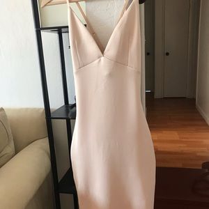 NUDE BODYCON DRESS